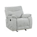 Chablis Glider Recliner W/Heat & Massage-Mist Gray