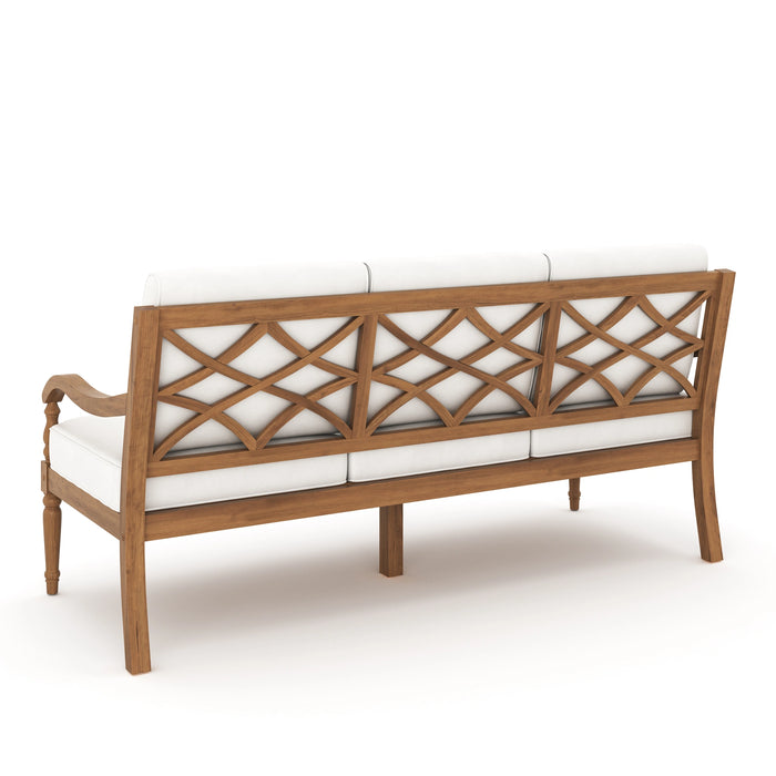Savannah Sofa-White Linen