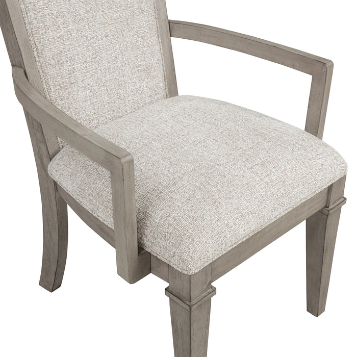 Mariana Upholstered Arm Chair (2 Per Carton)-Vintage Creme