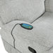 Chablis Glider Recliner W/Heat & Massage-Mist Gray