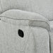Chablis Reclining Console Loveseat-Mist Gray