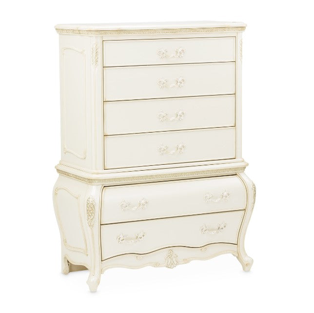 AICO Lavelle 6-Drawer Chest in Classic Pearl image