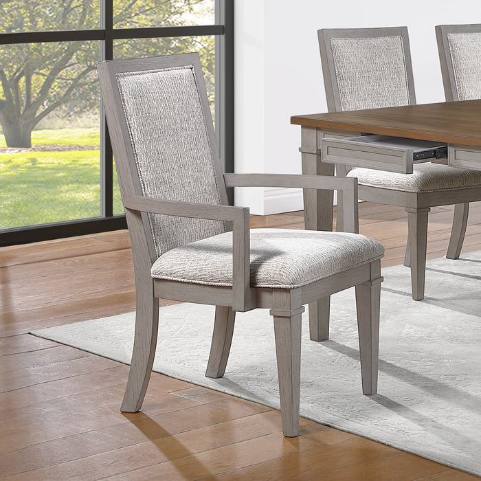 Mariana Upholstered Arm Chair (2 Per Carton)-Vintage Creme