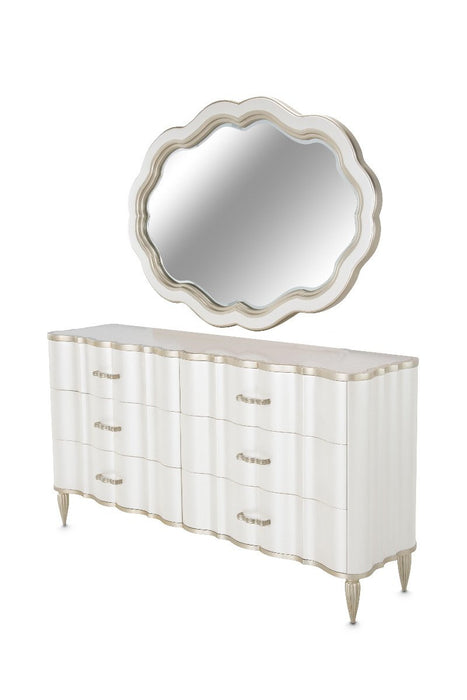 AICO London Place Dresser in Creamy Pearl