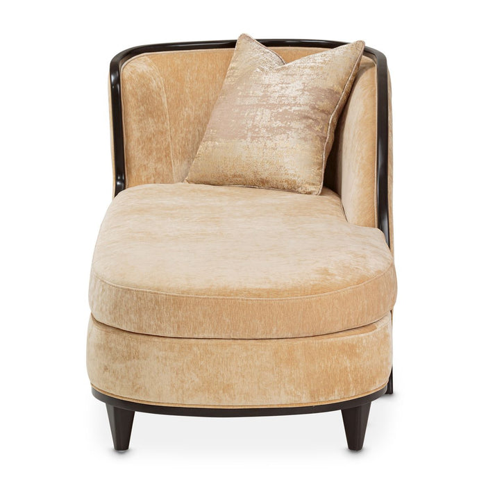 AICO Malibu Crest Chaise in Dark Espresso