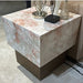 AICO Furniture Portrait End Table in Sienna Brown image