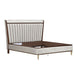 AICO Furniture Houston California King Channel Tufted Bed in Walnut image