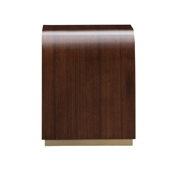 AICO Furniture Houston End Table in Walnut