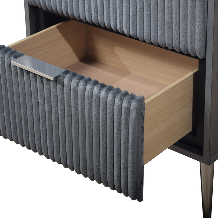 Kailani Nightstand- Gray