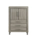 Lennox Door Chest With Led Light-Gray