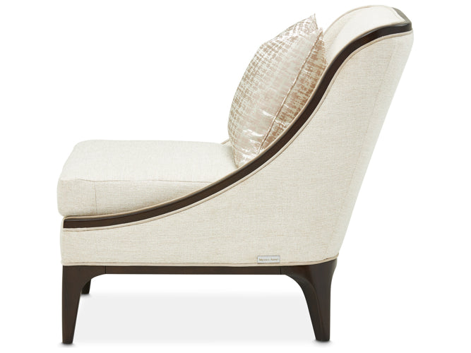 AICO Paris Chic Chair Cremini in Espresso