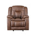 Morello Glider Recliner W/Pwr Fr- Brown