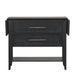 Sable Crest Drop Leaf Server-Black