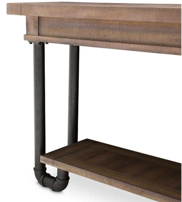 Aico Crossings Console Table in Reclaimed Barn