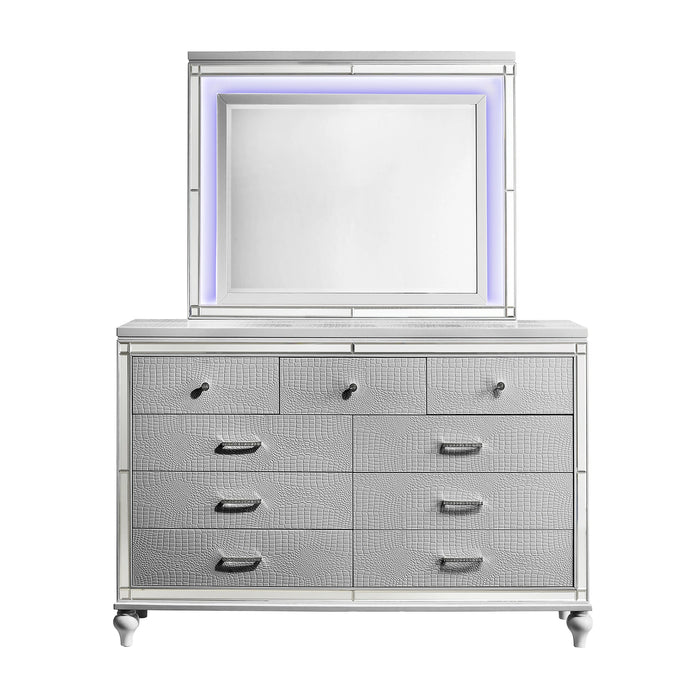 Valentino Lighted Mirror-Silver