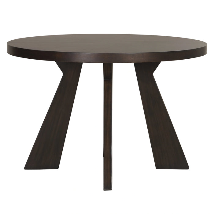 Chestnut Ridge 47" Round Table-Brown