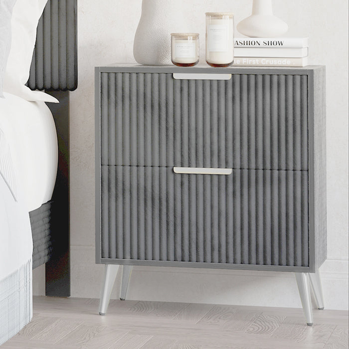 Kailani Nightstand- Gray