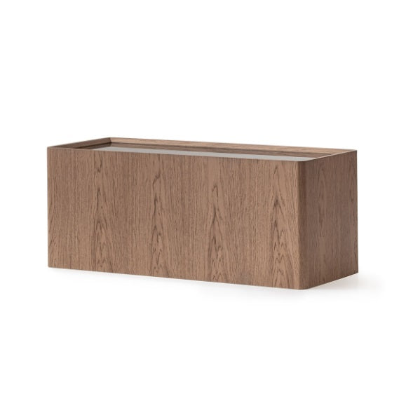 AICO Furniture Bristol Point Sectional Table in Saddle Brown image