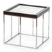 AICO Furniture Carmela End Table in Glossy Charcoal Sand image
