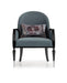 AICO La Francaise Accent Chair in Azure/Black image