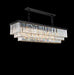 AICO Furniture Lighting Allur 19 Rectangular LED Chandelier image