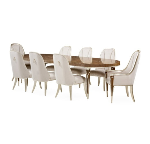 AICO Villa Cherie Side Chair in Hazelnut